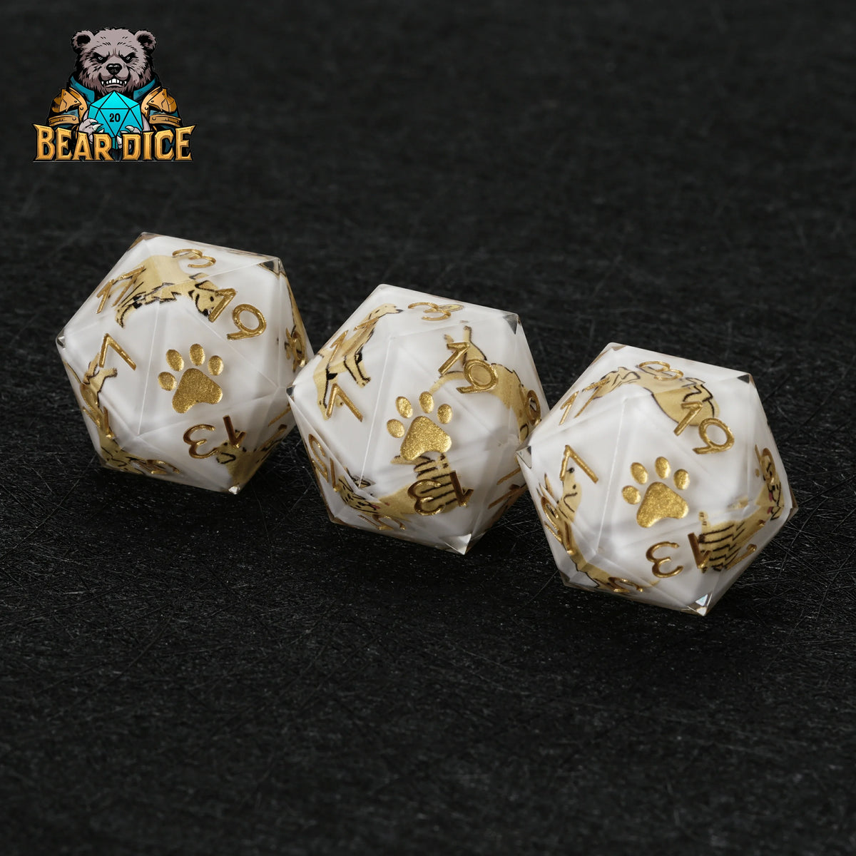 Dog Resin D20 Dice – Labrador