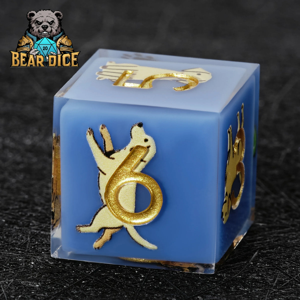 Dog Resin D6 Dice Set – Labrador