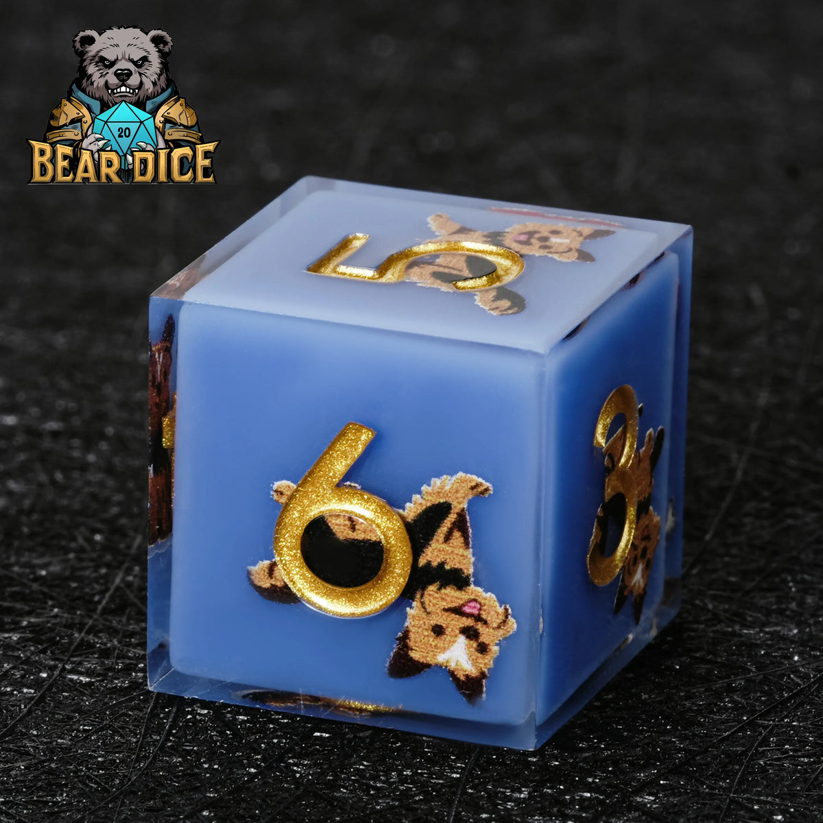 Dog Resin D6 Dice – Yorkshire Terrier