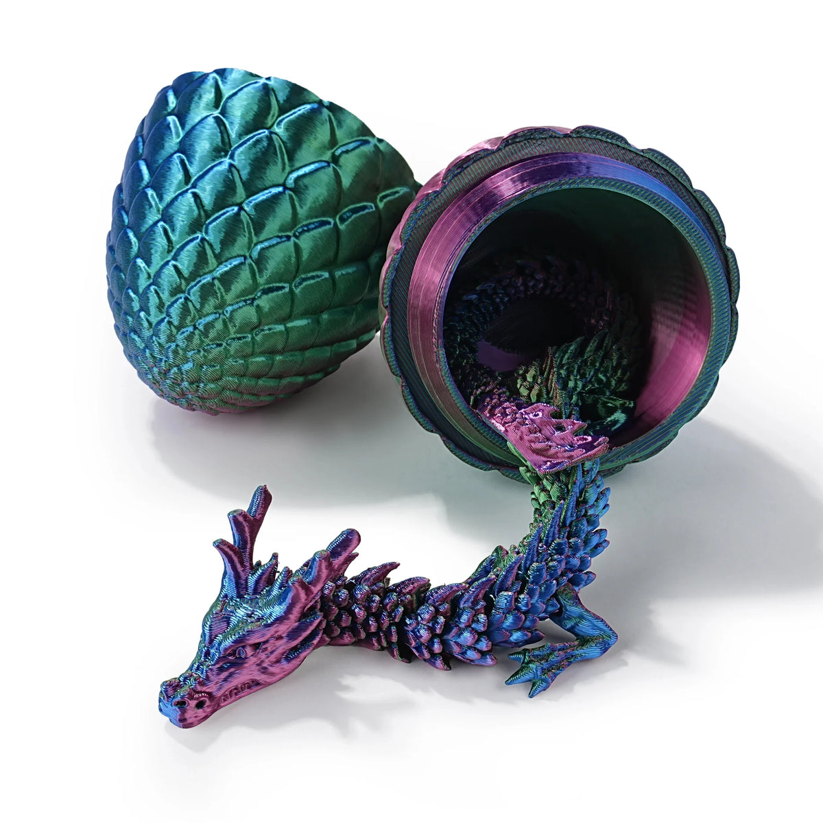 Dragon Acrylic DND Dice Set – Unique 3D Printed Dragon Egg Acrylic Dice Set - DND Desktop Essentials