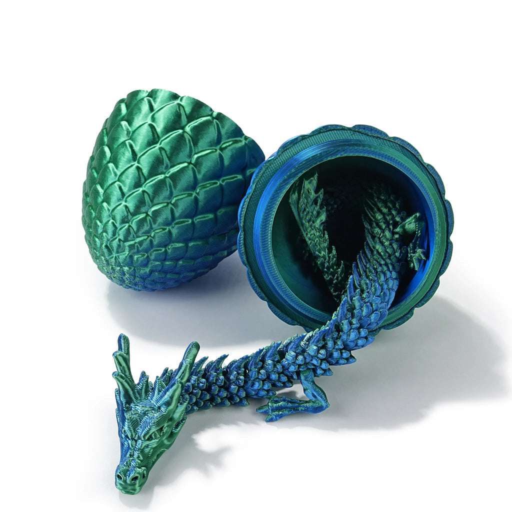 Dragon Acrylic DND Dice Set – Unique 3D Printed Dragon Egg Acrylic Dice Set - DND Desktop Essentials