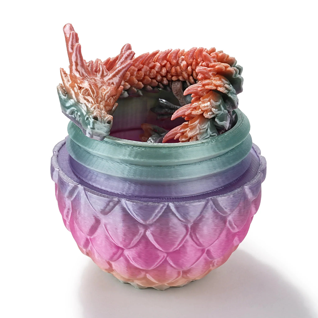 Dragon Acrylic DND Dice Set – Unique 3D Printed Dragon Egg Acrylic Dice Set - DND Desktop Essentials