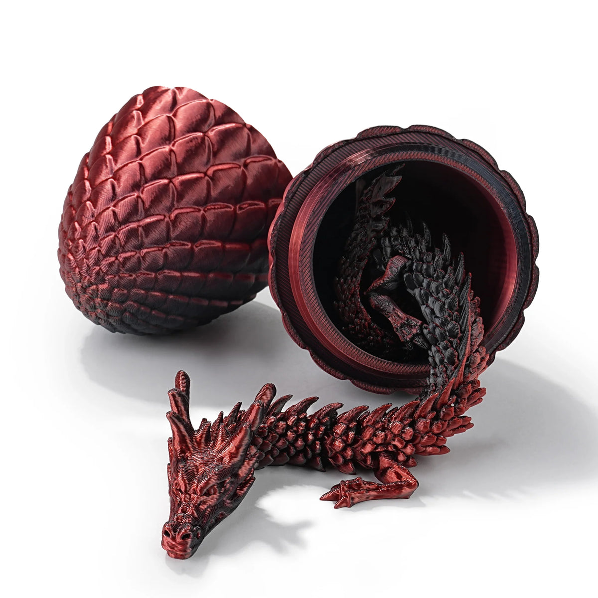 Dragon Acrylic DND Dice Set – Unique 3D Printed Dragon Egg Acrylic Dice Set - DND Desktop Essentials