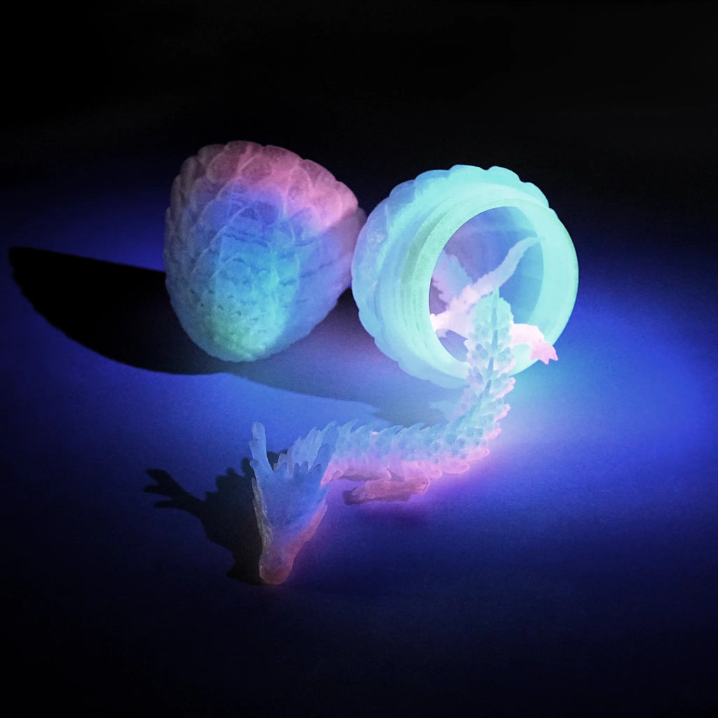 Dragon Acrylic DND Dice Set – Unique 3D Printed Dragon Egg Acrylic Dice Set - DND Desktop Essentials