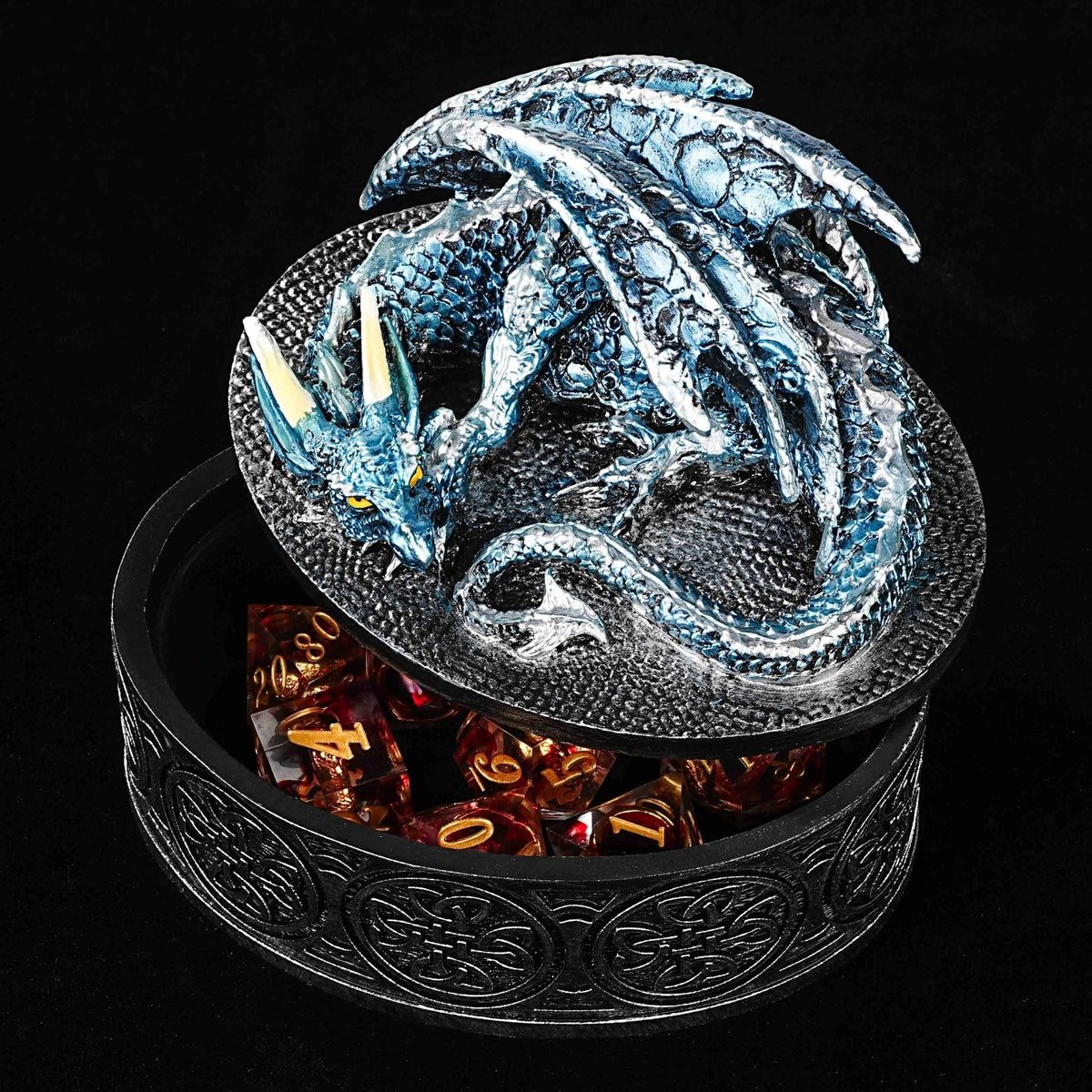 Dragon Dice Box – Mysterious Magic Theme Dragon Dice Storage Box