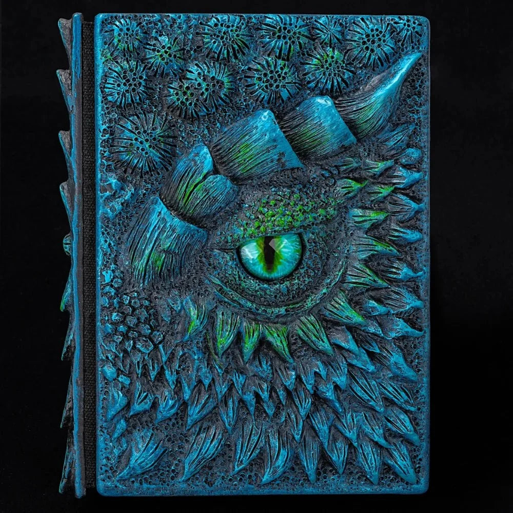 Dragon DND Dice – 3D Embossed DND Dragon Theme Retro DM Diary