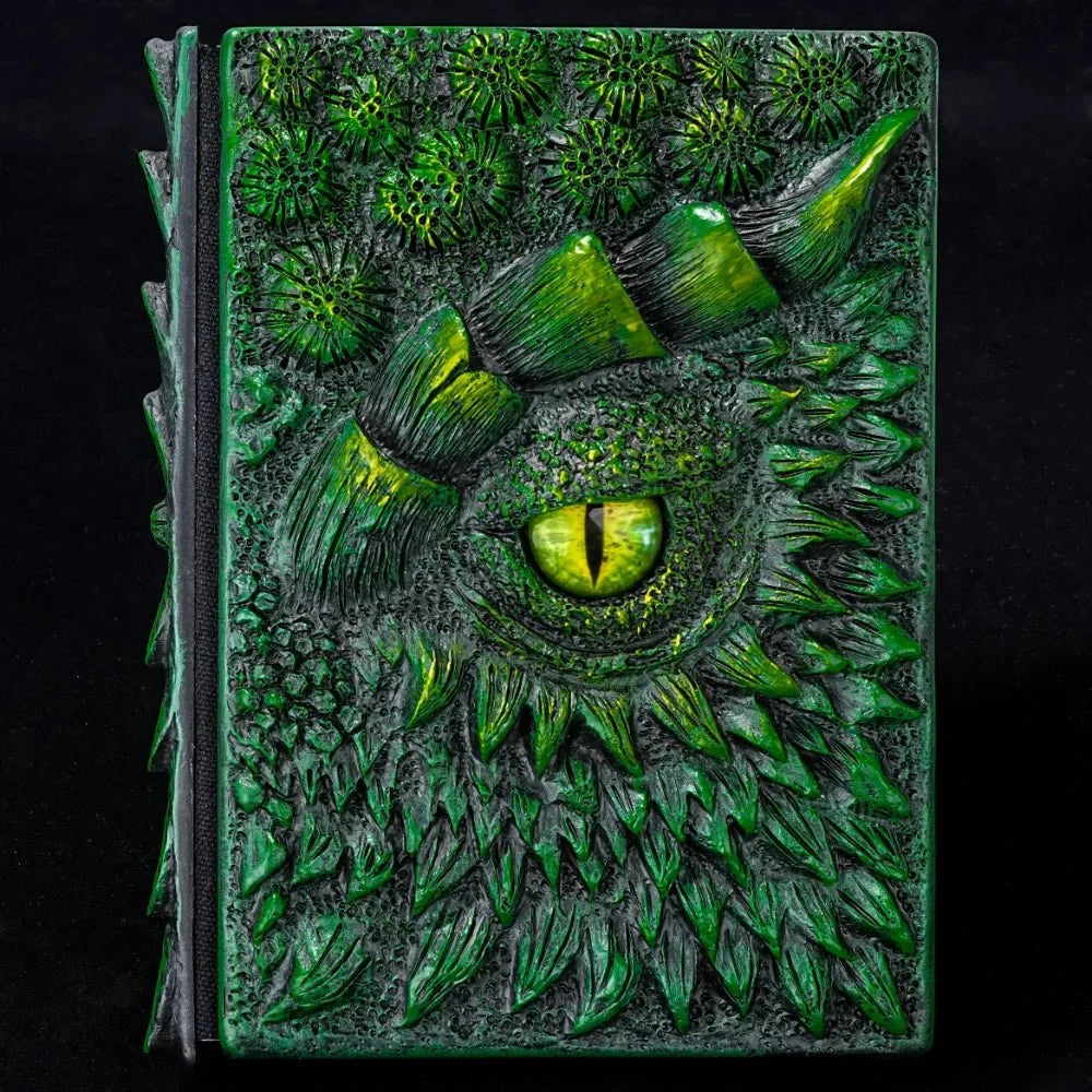 Dragon DND Dice – 3D Embossed DND Dragon Theme Retro DM Diary
