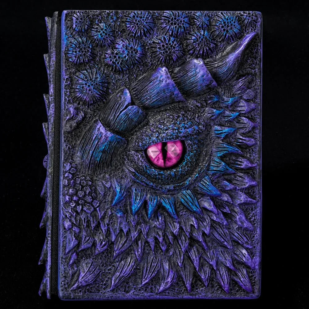 Dragon DND Dice – 3D Embossed DND Dragon Theme Retro DM Diary