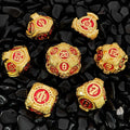 Dragon Metal DND Dice Set – Gear Imitation – Age of Steam - Precision Gear Metal Dungeons & Dragons Dice Set Imitation