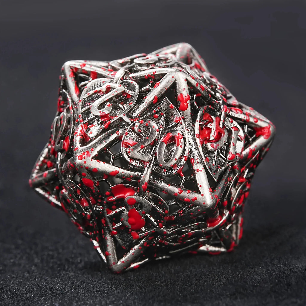 Dragon Metal DND Dice Set – Pride – Dragon Pride dice set + green