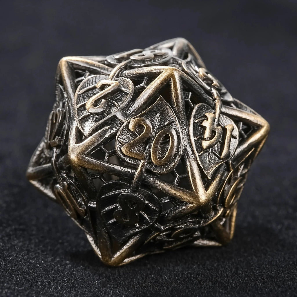 Dragon Metal DND Dice Set – Pride – Dragon Pride dice set + green