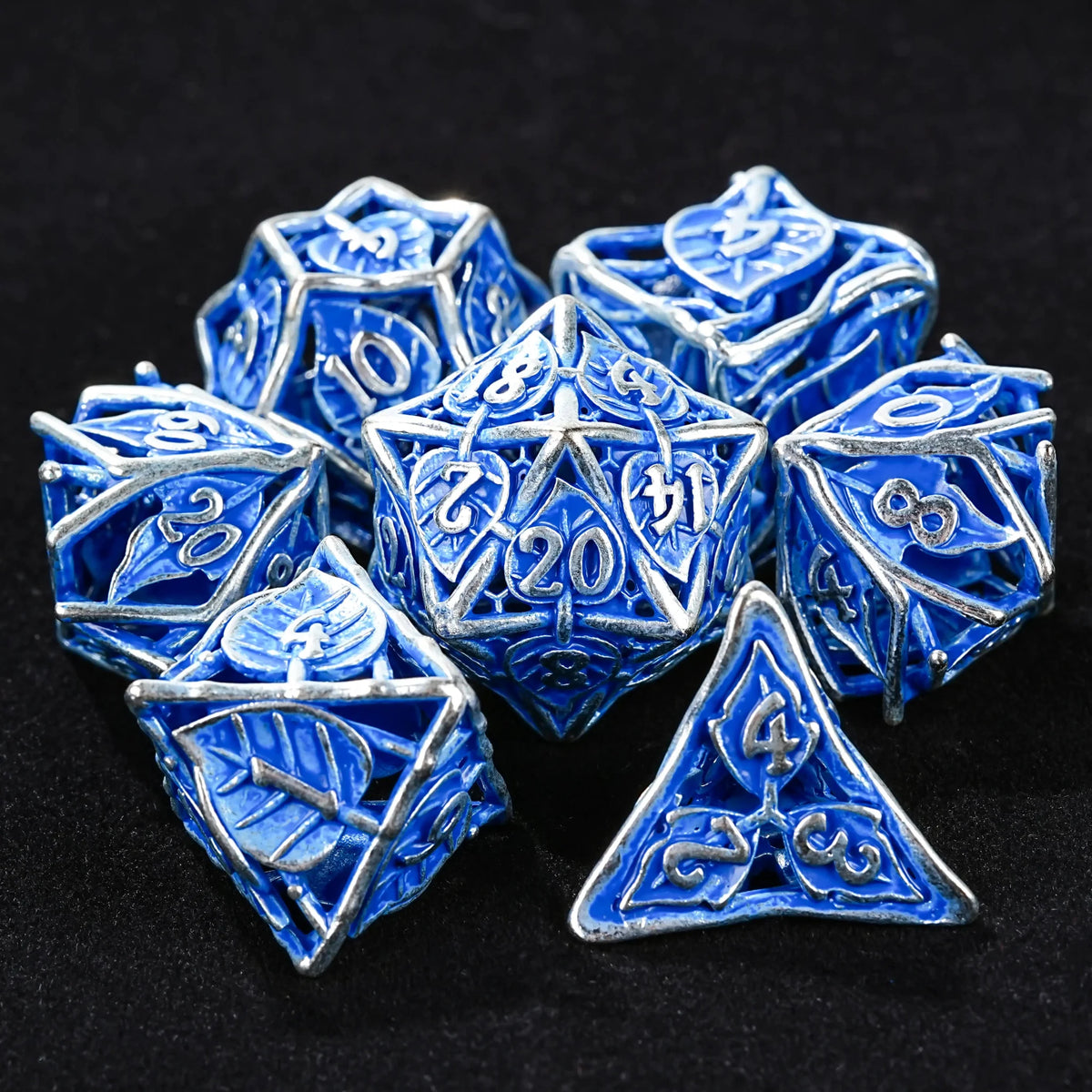 Dragon Metal DND Dice Set – Pride – Dragon Pride dice set + green