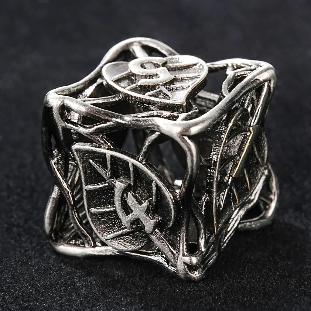 Dragon Metal DND Dice Set – Pride – Dragon Pride dice set + green