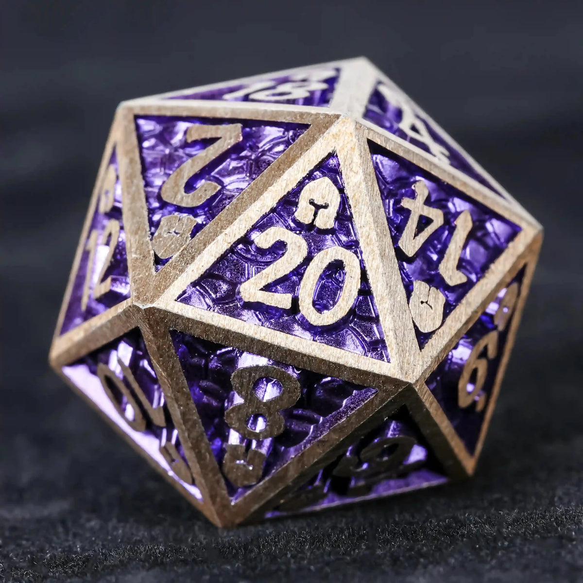 Dragon Metal DND Dice Set – Scale – DND Dice – Dragon Scale Series Metal Dice Set