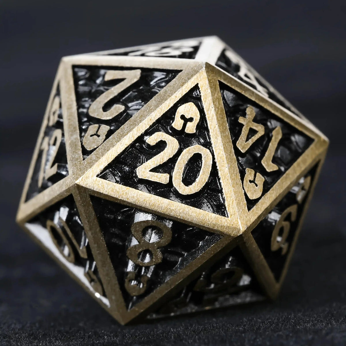 Dragon Metal DND Dice Set – Scale – DND Dice – Dragon Scale Series Metal Dice Set