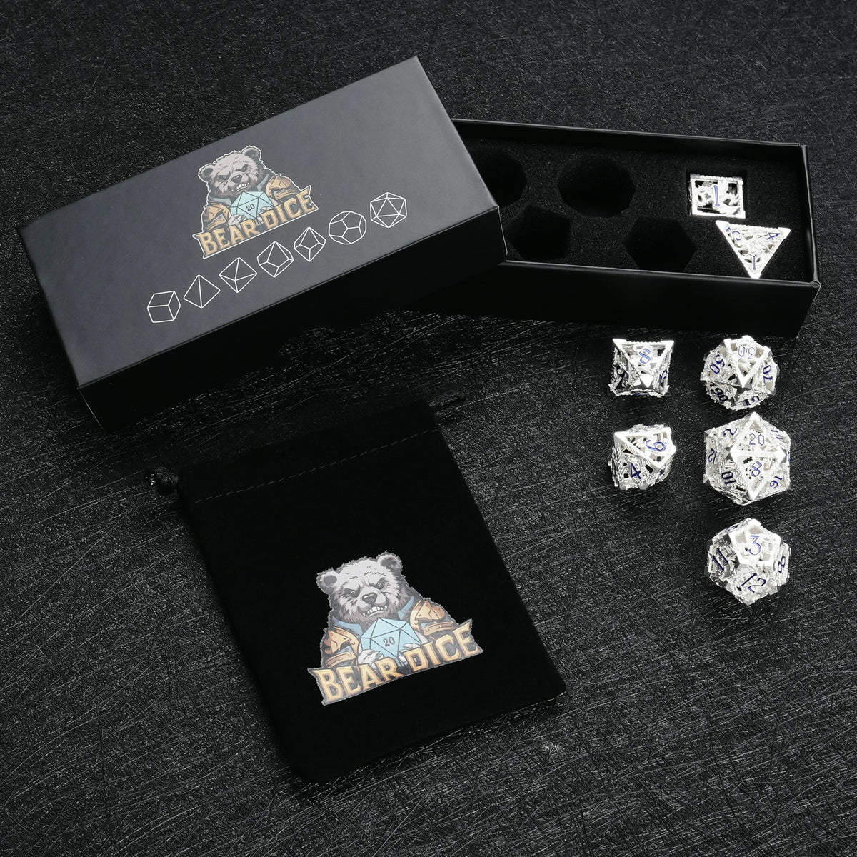 Dragon Metal RPG Dice Set – alternate product view