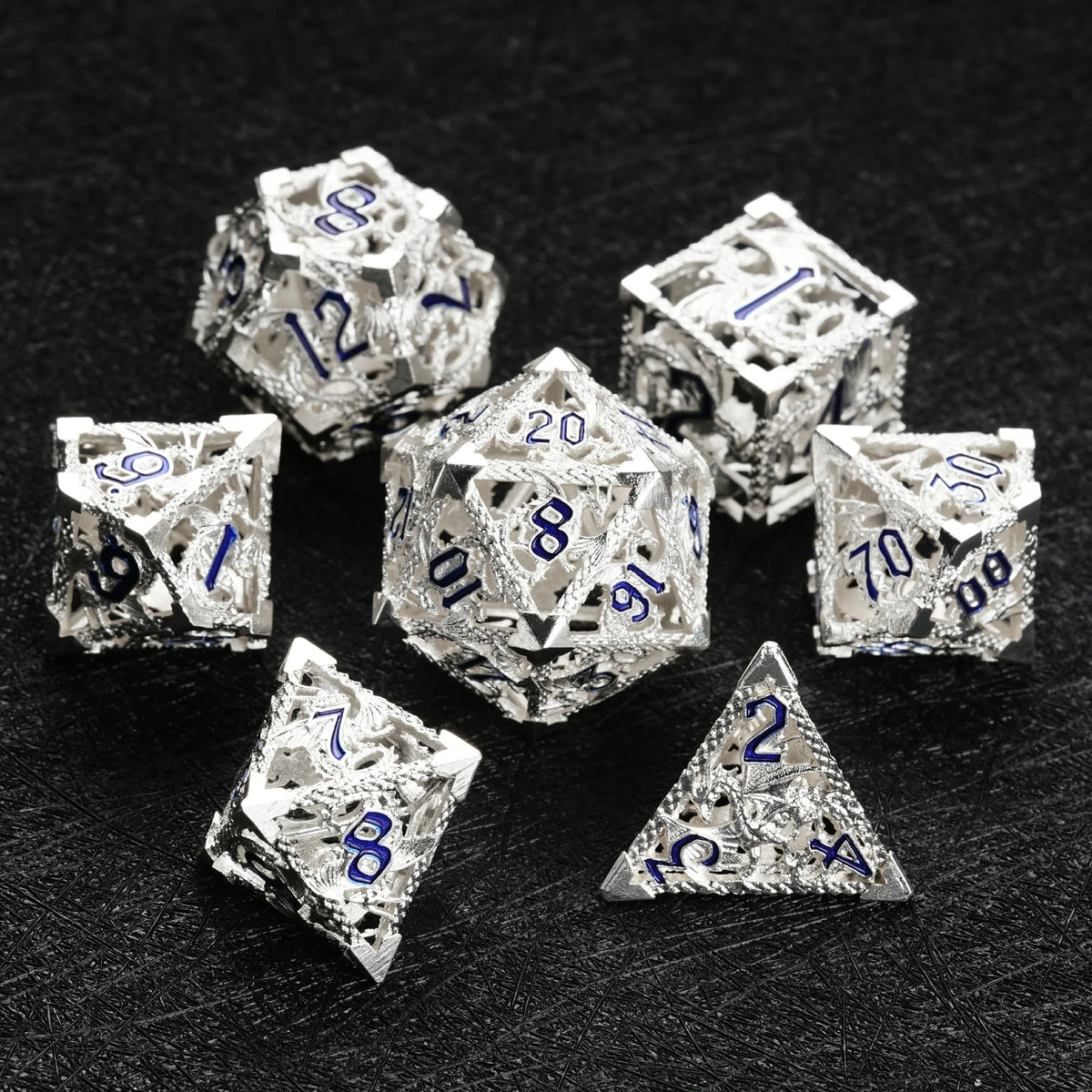 Dragon Metal RPG Dice Set