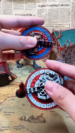 Dragon Metal Spinner Dice Set – Egg Shape – alternate product view