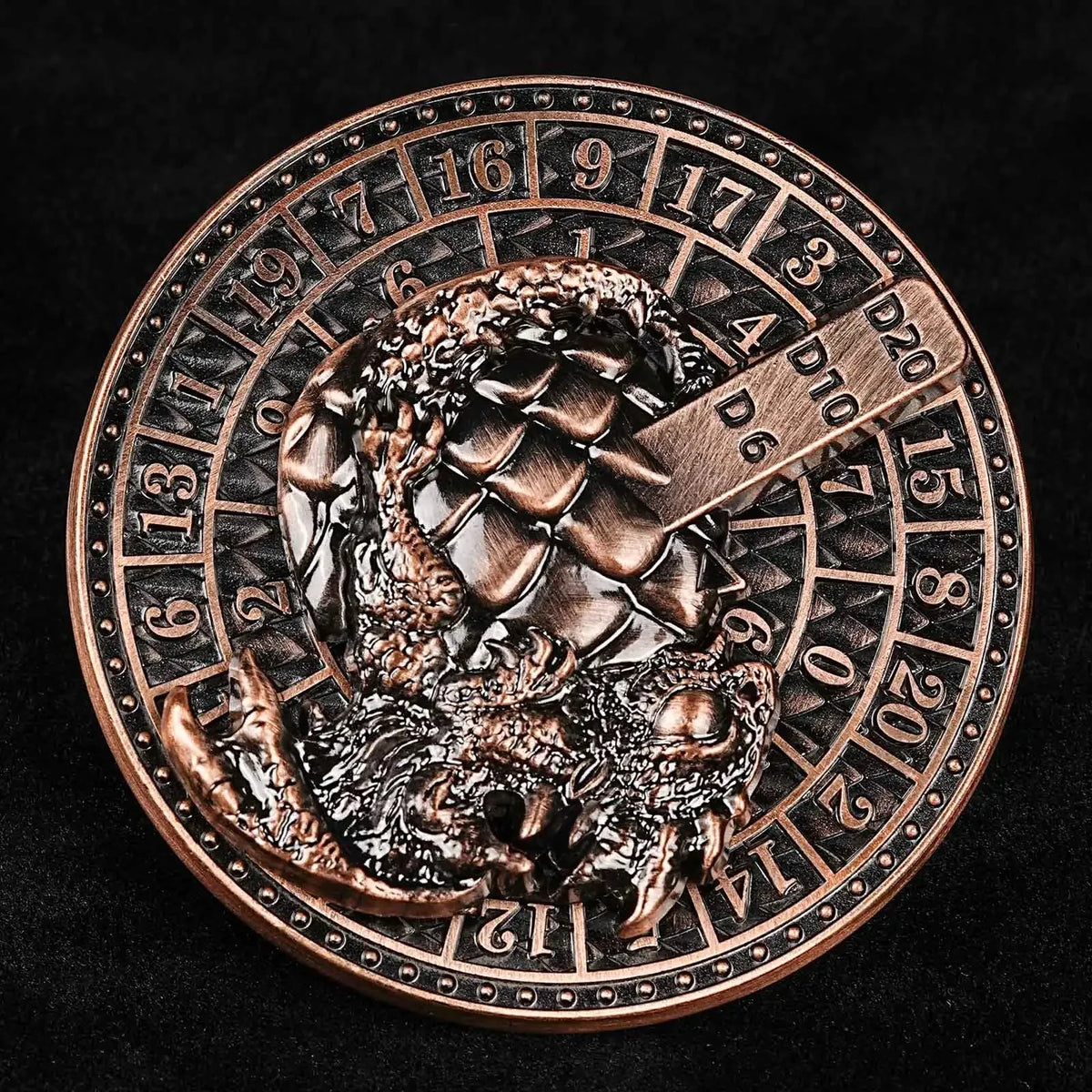Dragon Metal Spinner Dice Set – Egg Shape – Unique Metal Dice Spinner Dragon Egg Fidget Spinner Dice