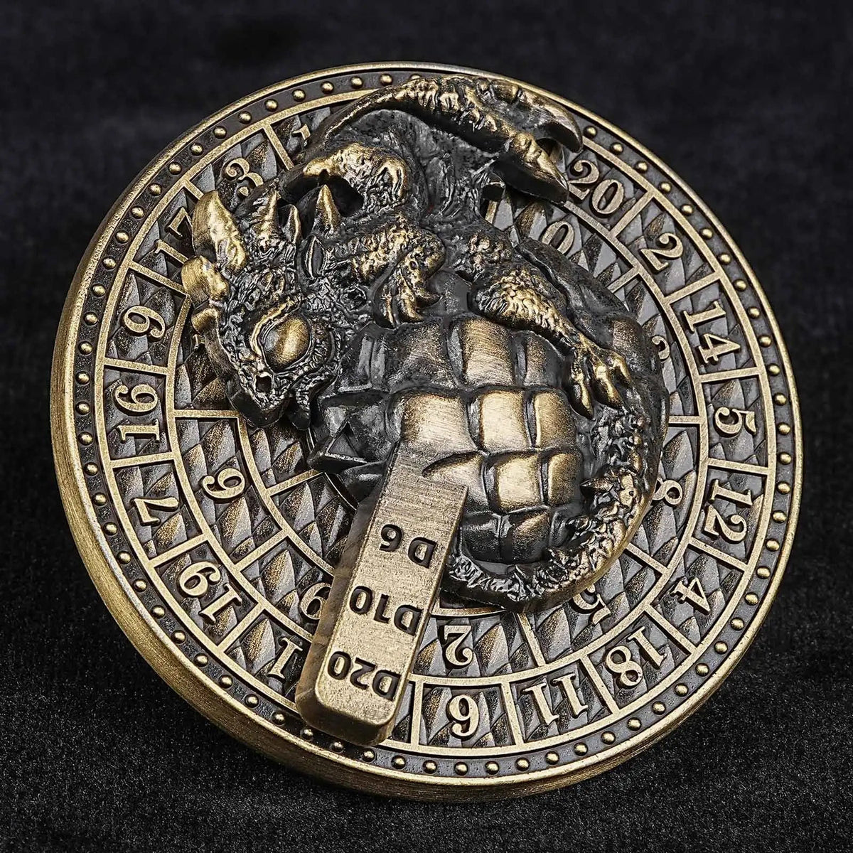 Dragon Metal Spinner Dice Set – Egg Shape – Unique Metal Dice Spinner Dragon Egg Fidget Spinner Dice