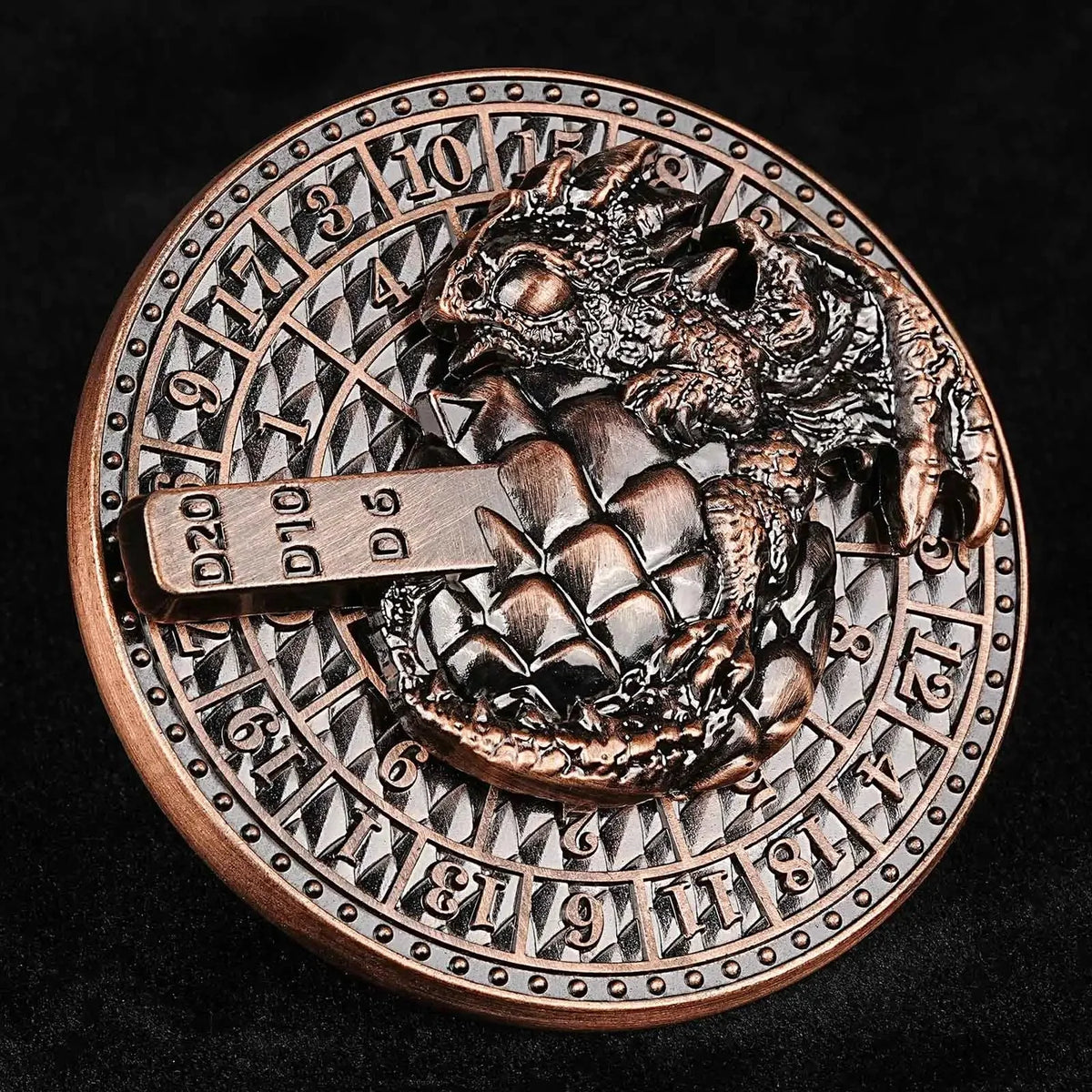 Dragon Metal Spinner Dice Set – Egg Shape – Unique Metal Dice Spinner Dragon Egg Fidget Spinner Dice