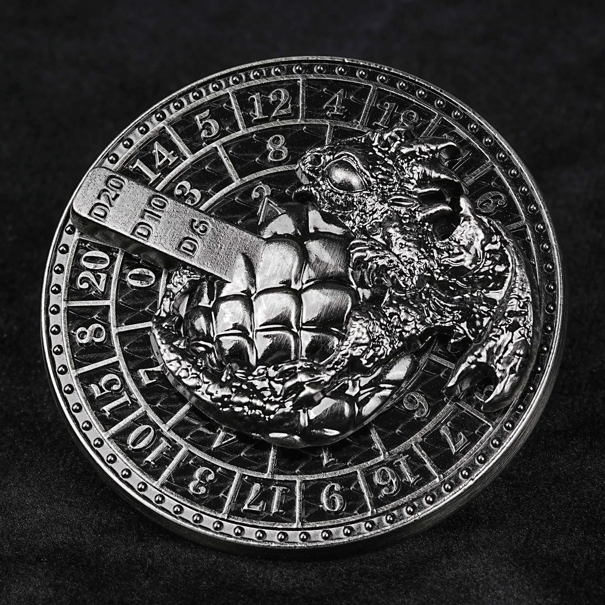 Dragon Metal Spinner Dice Set – Egg Shape – Unique Metal Dice Spinner Dragon Egg Fidget Spinner Dice