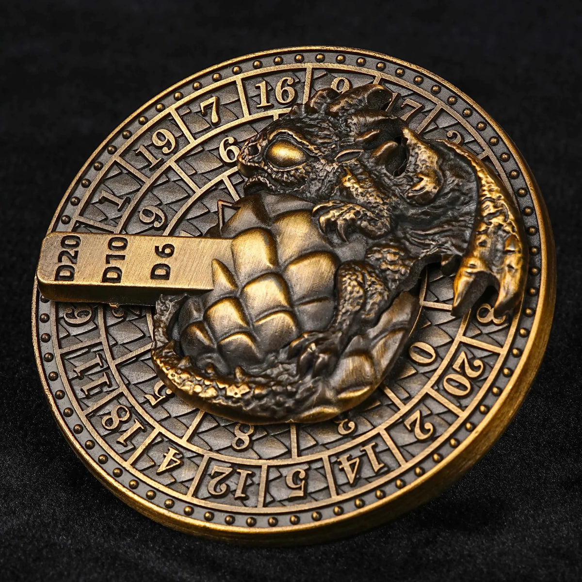 Dragon Metal Spinner Dice Set – Egg Shape – Unique Metal Dice Spinner Dragon Egg Fidget Spinner Dice