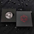 Dragon Metal Spinner Dice Set – Gyroscope Roulette – 7-in-1 Bloodstained Metal Dragon Head DND Fidget Spinner Dice + a