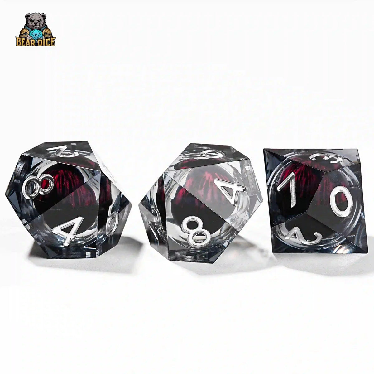 Dragon Resin D10 – Eye – Personalized Design – Personalized Design 1 – Red Eye Spirit Liquid Lock Black Crystal D10