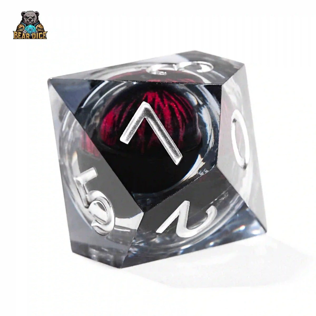 Dragon Resin D10 – Eye – Personalized Design – Personalized Design 1 – Red Eye Spirit Liquid Lock Black Crystal D10