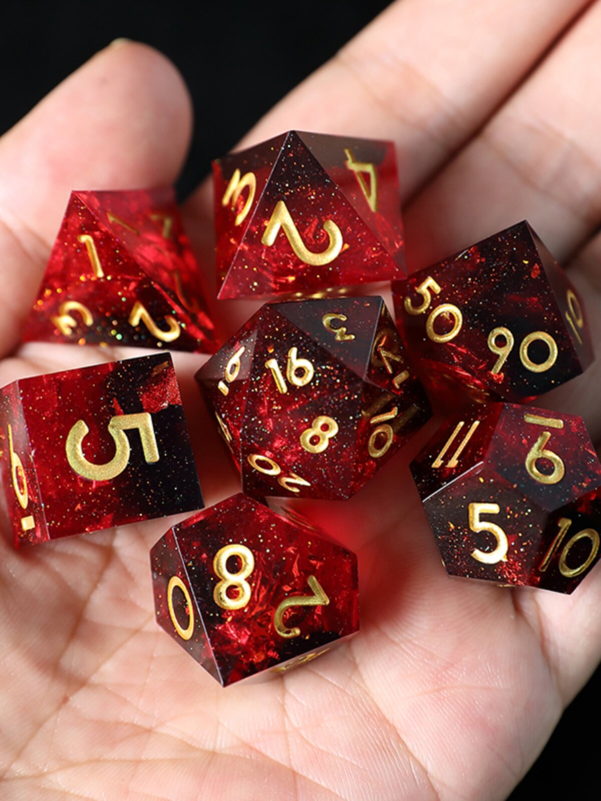 Dragon Resin D20 Dice – Eye Corner – alternate product view