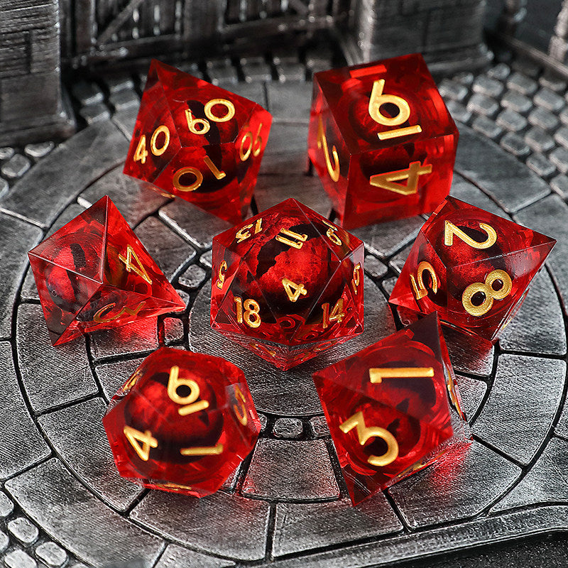 Dragon Resin D20 Dice – Eye Corner – alternate product view