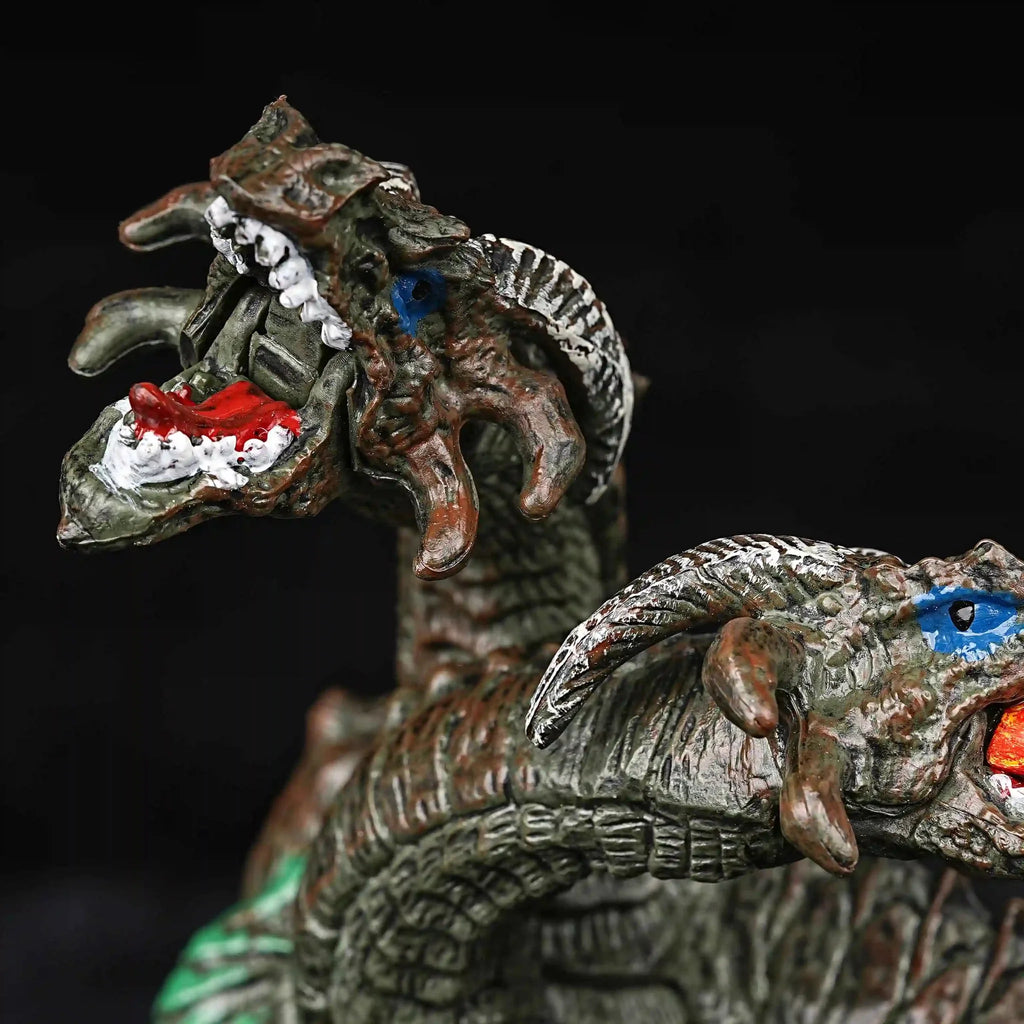 Dragon RPG Miniature – 3D-Printed Tabletop Model – 3D Printed Fantasy Three - Headed Fire - Breathing Dragon - Dungeon