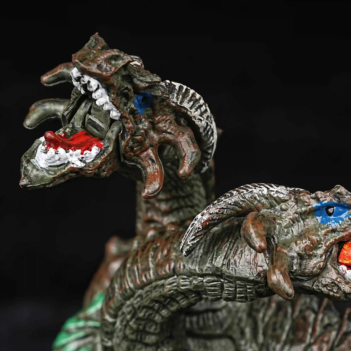 Dragon RPG Miniature – 3D-Printed Tabletop Model – 3D Printed Fantasy Three - Headed Fire - Breathing Dragon - Dungeon