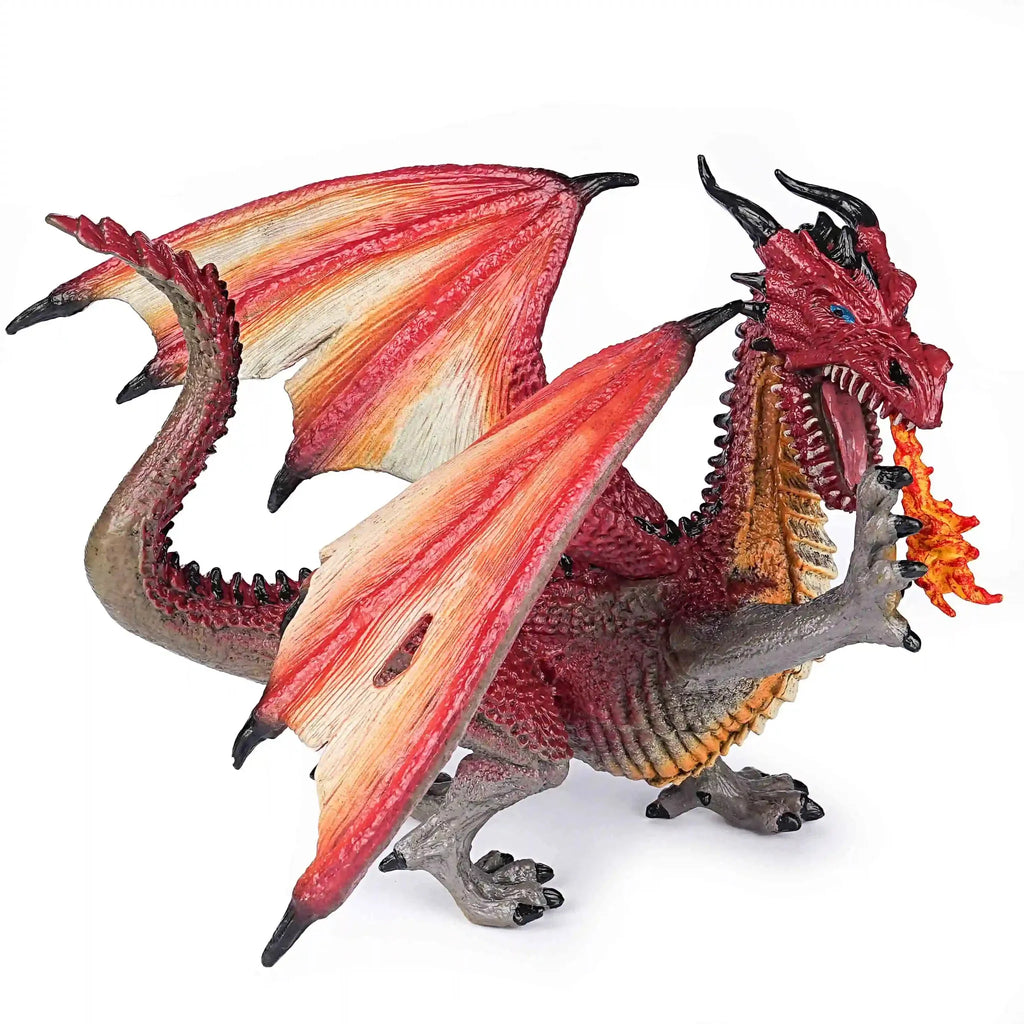 Dragon RPG Miniature – Tabletop Model – Dinosaur Dinosaur – DND Realistic fire - breathing dragon model, flying fire