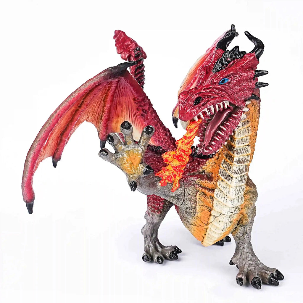 Dragon RPG Miniature – Tabletop Model – Dinosaur Dinosaur – DND Realistic fire - breathing dragon model, flying fire