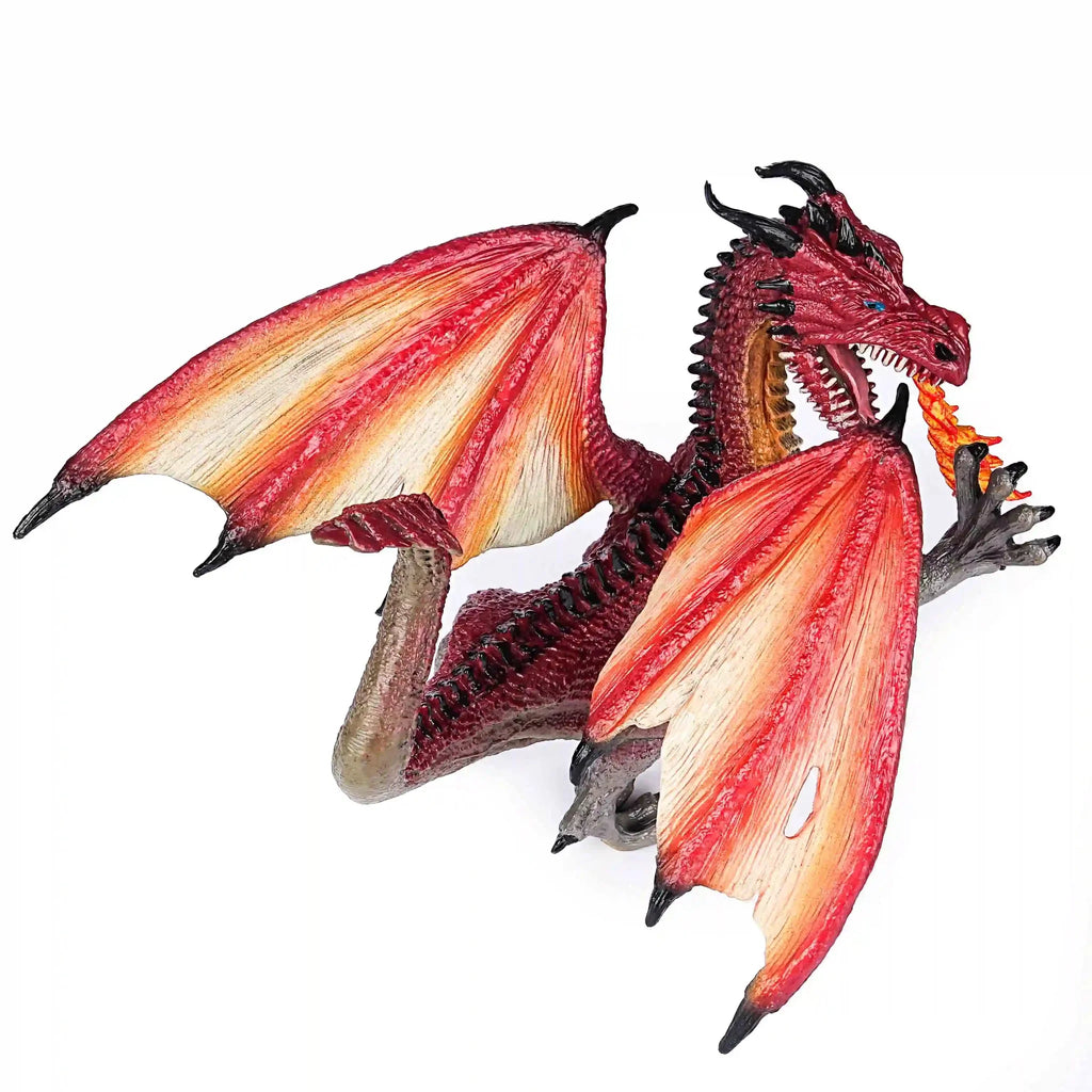 Dragon RPG Miniature – Tabletop Model – Dinosaur Dinosaur – DND Realistic fire - breathing dragon model, flying fire