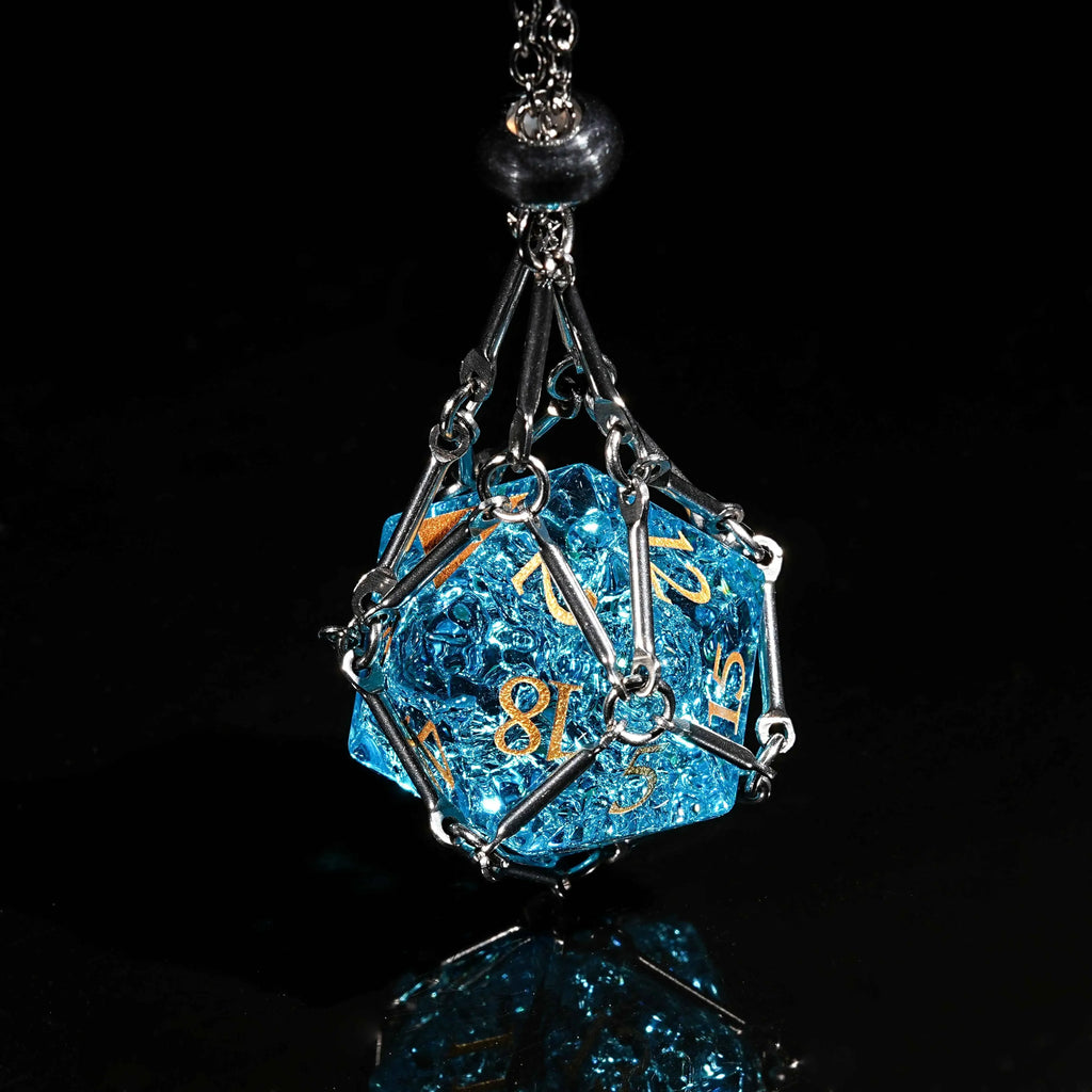 Crackle Effect Glass RPG Dice Set – alternate product view