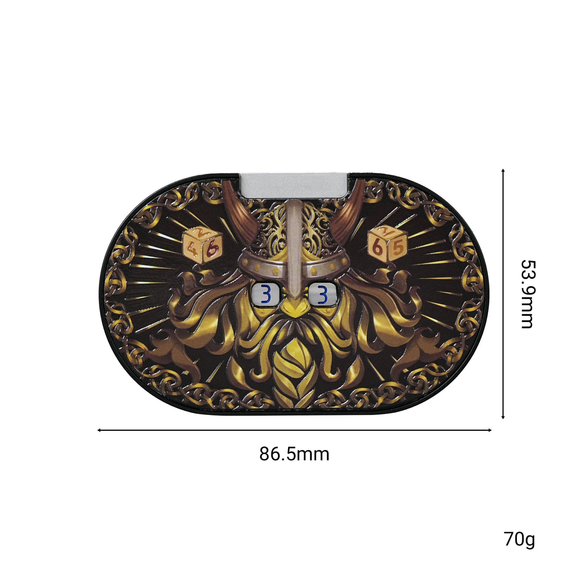 Dwarf Horned Metal Spinner Dice Set – alternate product view