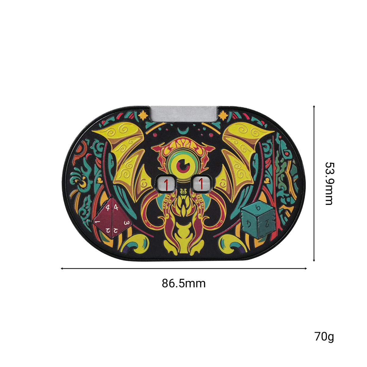 Evil Eye Metal Spinner Dice Set – alternate product view