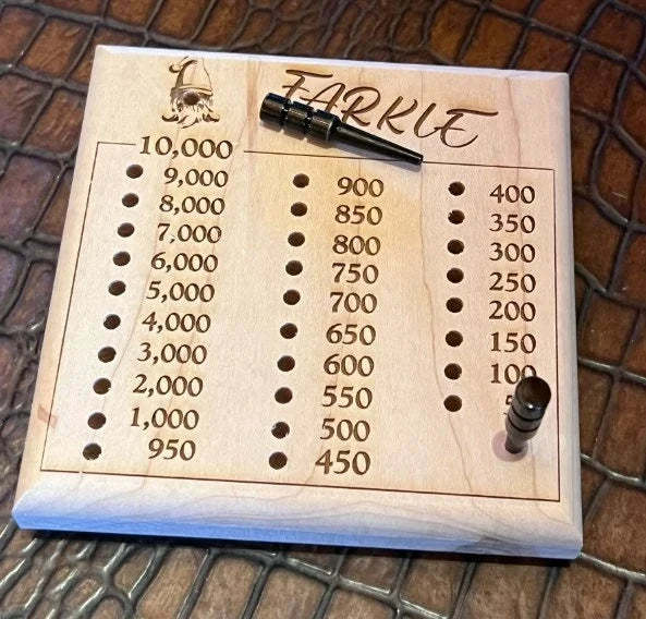 Farkle Dice Tray – Wooden – alternate product view
