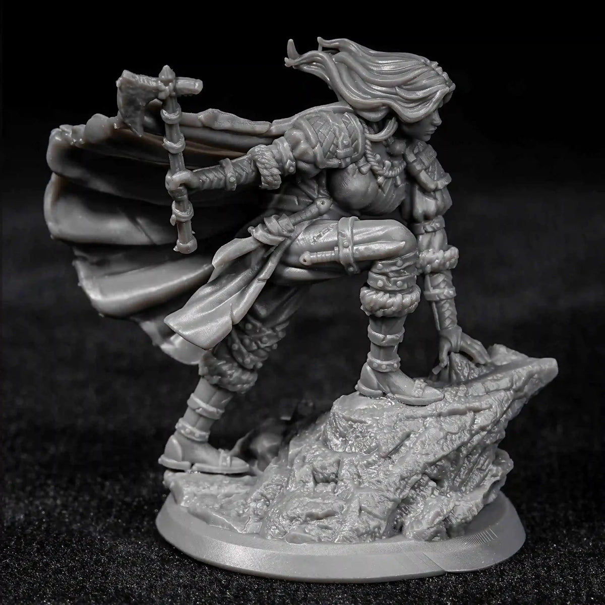 Female Human RPG Miniature – Tabletop Model – Female Human Ranger Tracker DND Character Miniature Model
