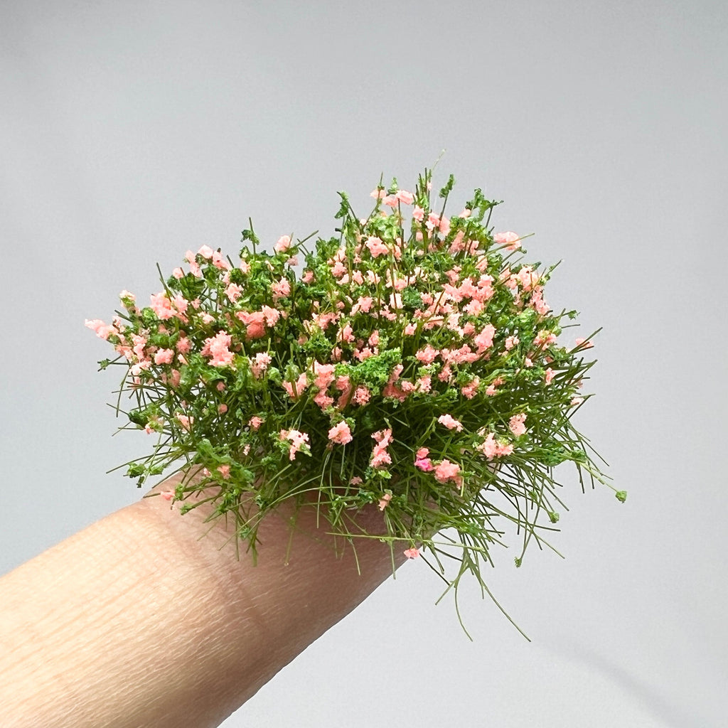 Flower RPG Miniature – Tabletop Model – DND Pink Miniature Flower Clusters – Realistic Vegetation for Wargaming