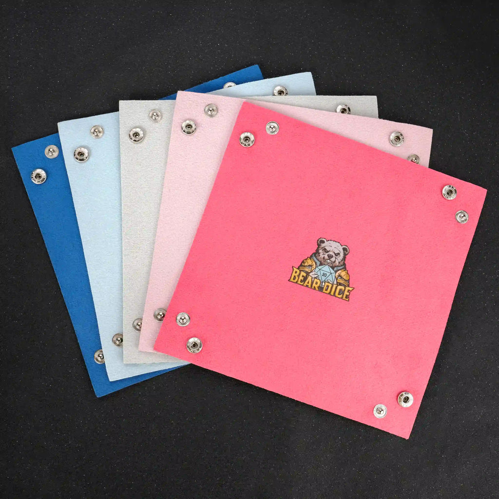 Foldable Dice Tray – Leather – Folding dice tray, available in multiple colors (dark blue, light blue, green, light