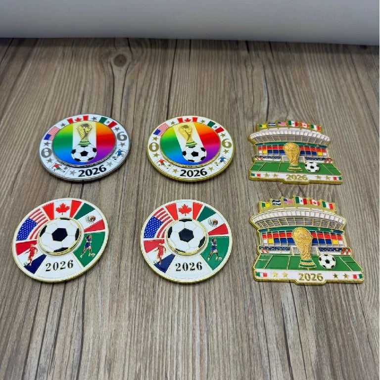 Football Magnetic Metal Spinner Dice Set