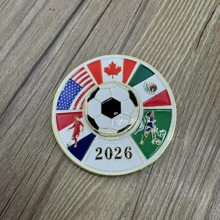 Football Magnetic Metal Spinner Dice Set – alternate product view