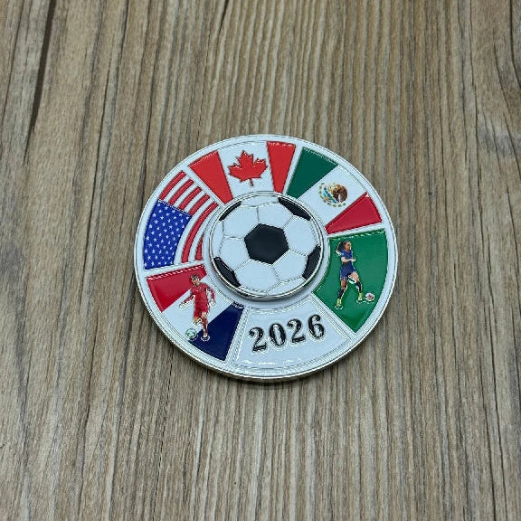 Football Magnetic Metal Spinner Dice Set – alternate product view