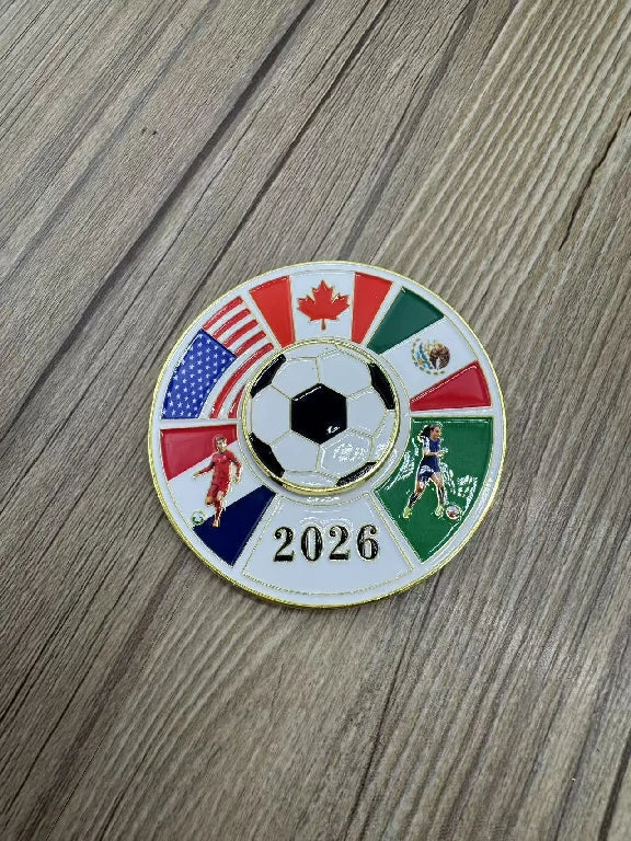 Football Magnetic Metal Spinner Dice Set – alternate product view