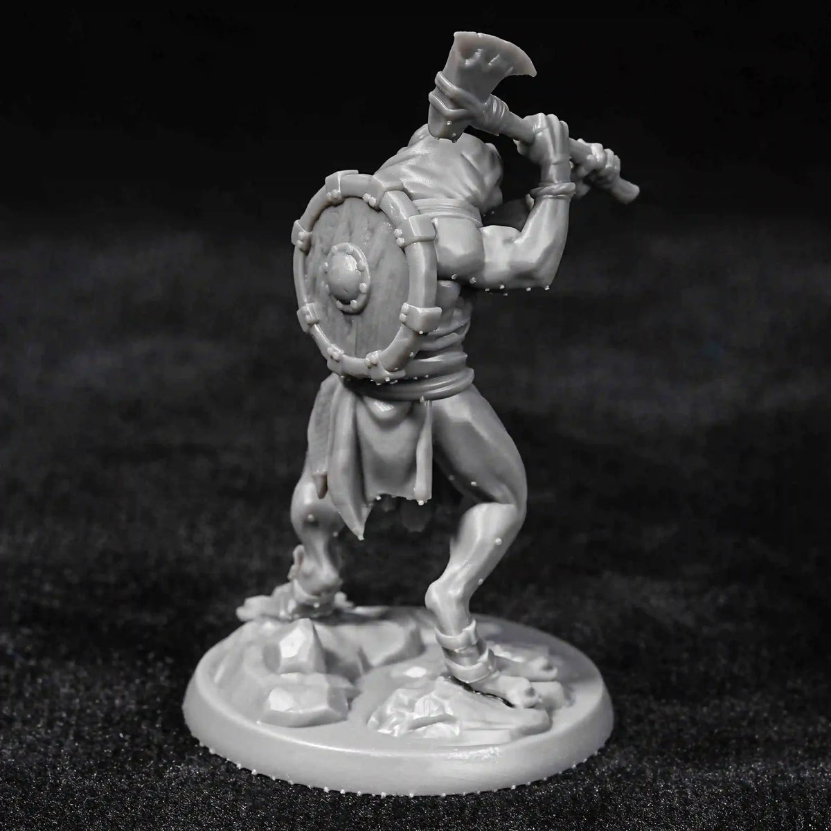 Frogman Warrior RPG Miniature – Tabletop Model – Frogman Warrior with Axe DND Character Miniature Model