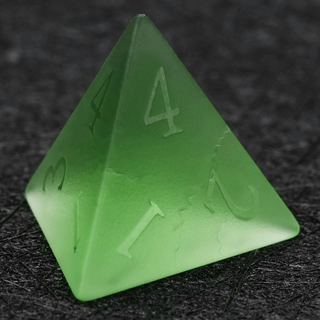 Frosted Crackle Gemstone RPG Dice Set – alternate product view
